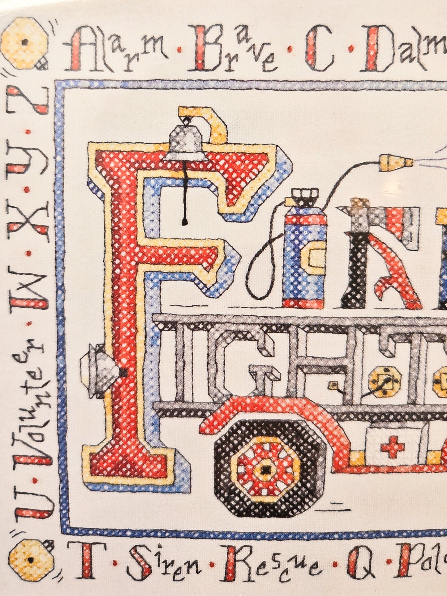2006 Fire Fighters ABC's Cross Stitch
