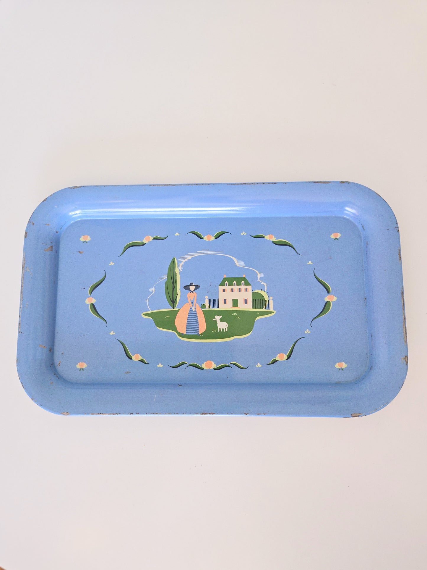 1970's Lil Bo-Peep Metal Servering Tray