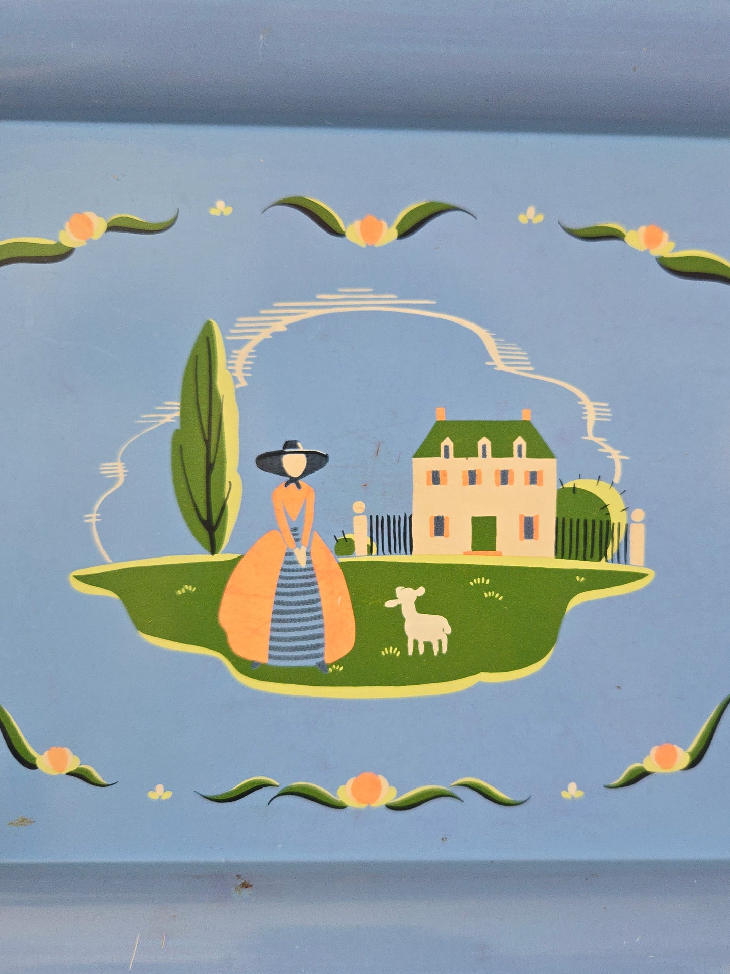 1970's Lil Bo-Peep Metal Servering Tray