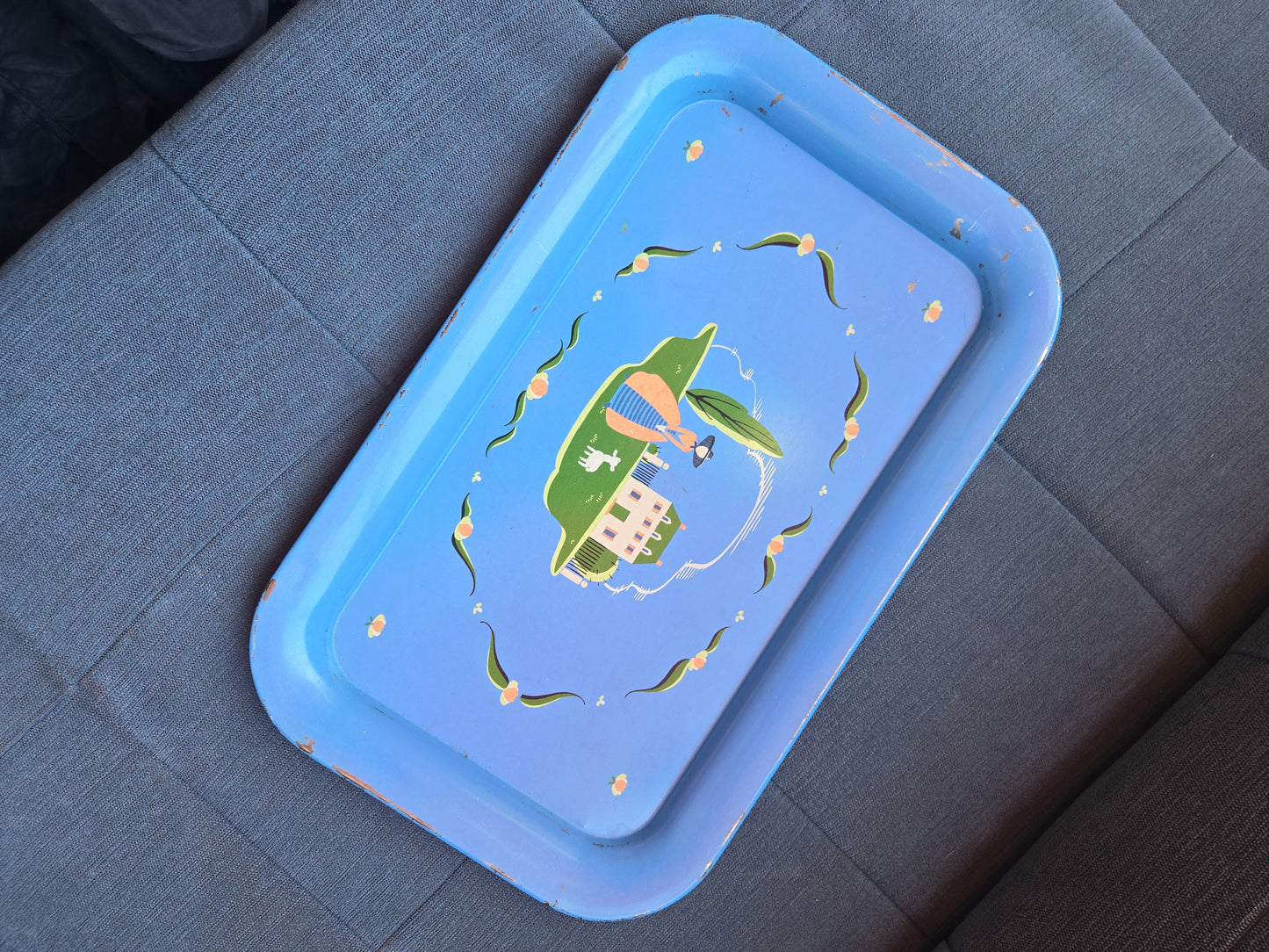 1970's Lil Bo-Peep Metal Servering Tray