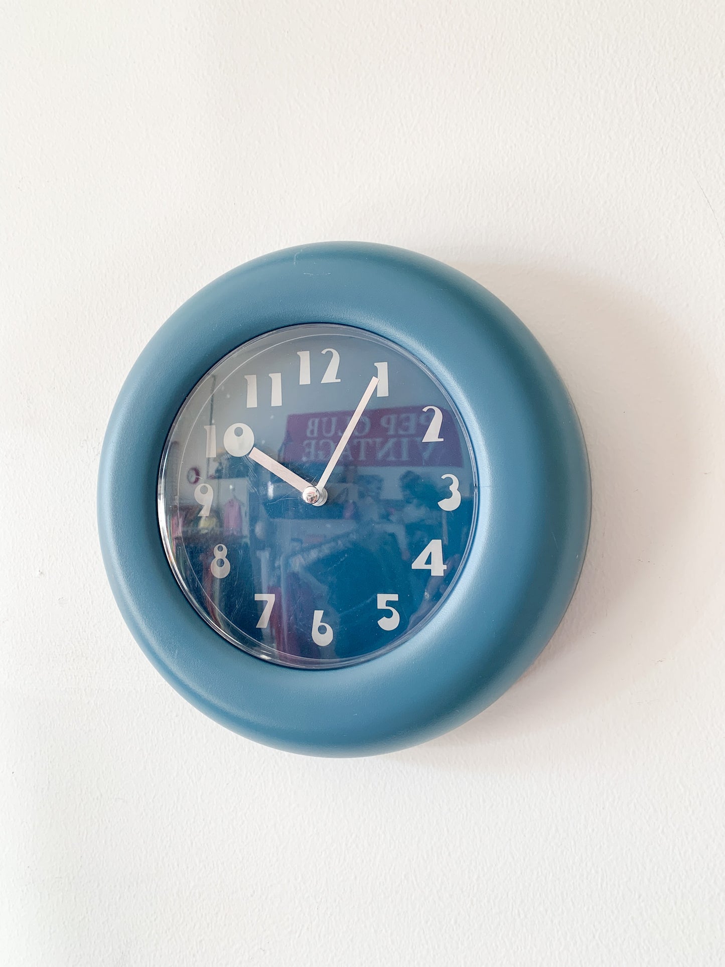 Vintage Retro Blue Wall Clock