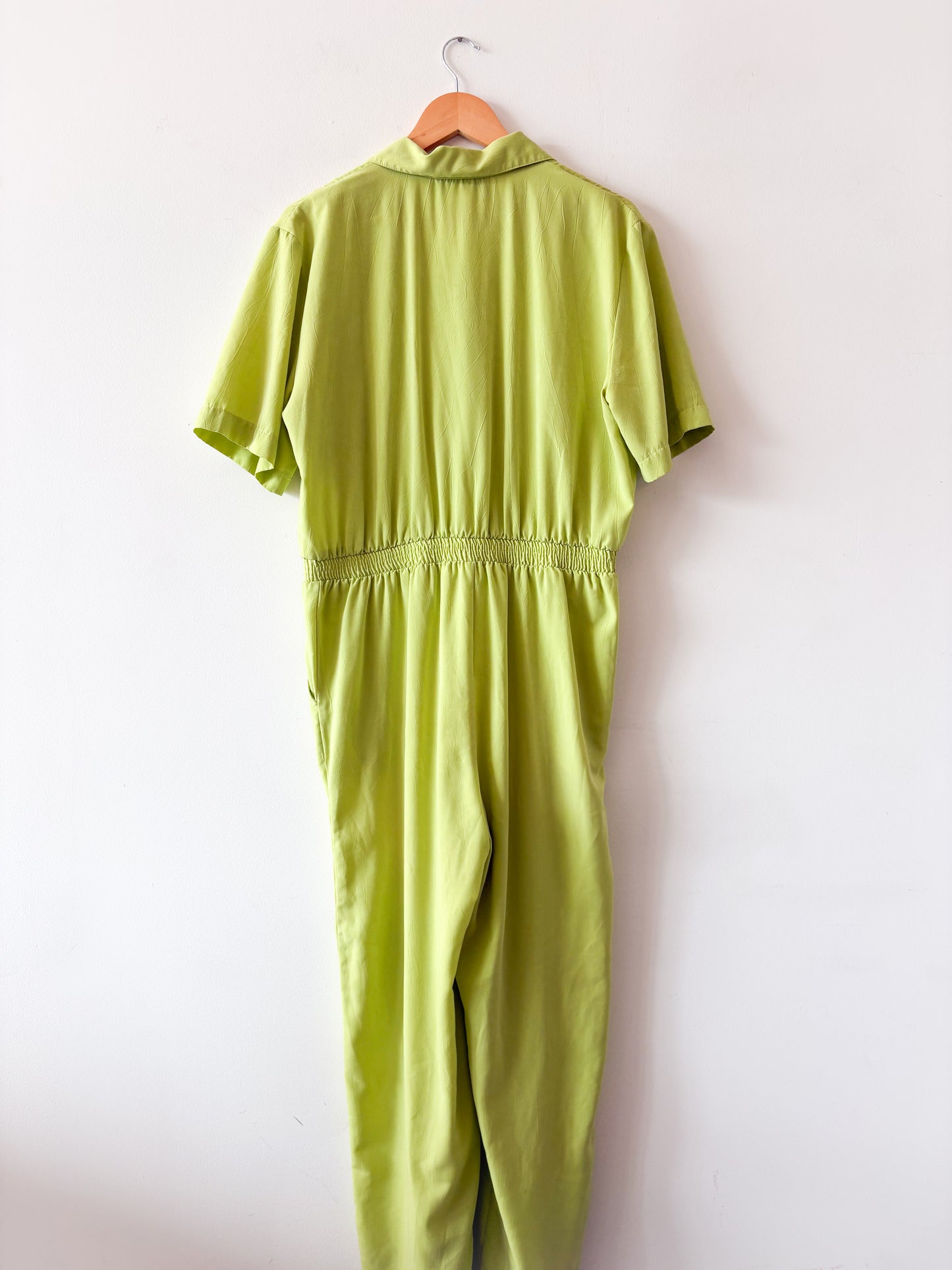 80s Lime Green Jumpsuit