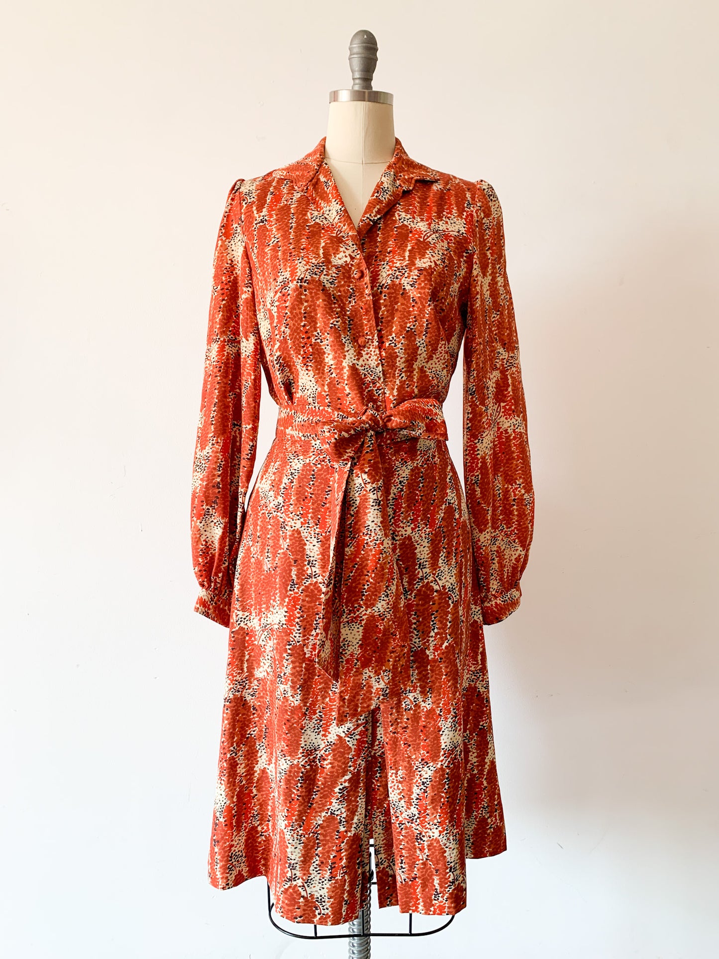 70s Abstract Autumn Skirt Set