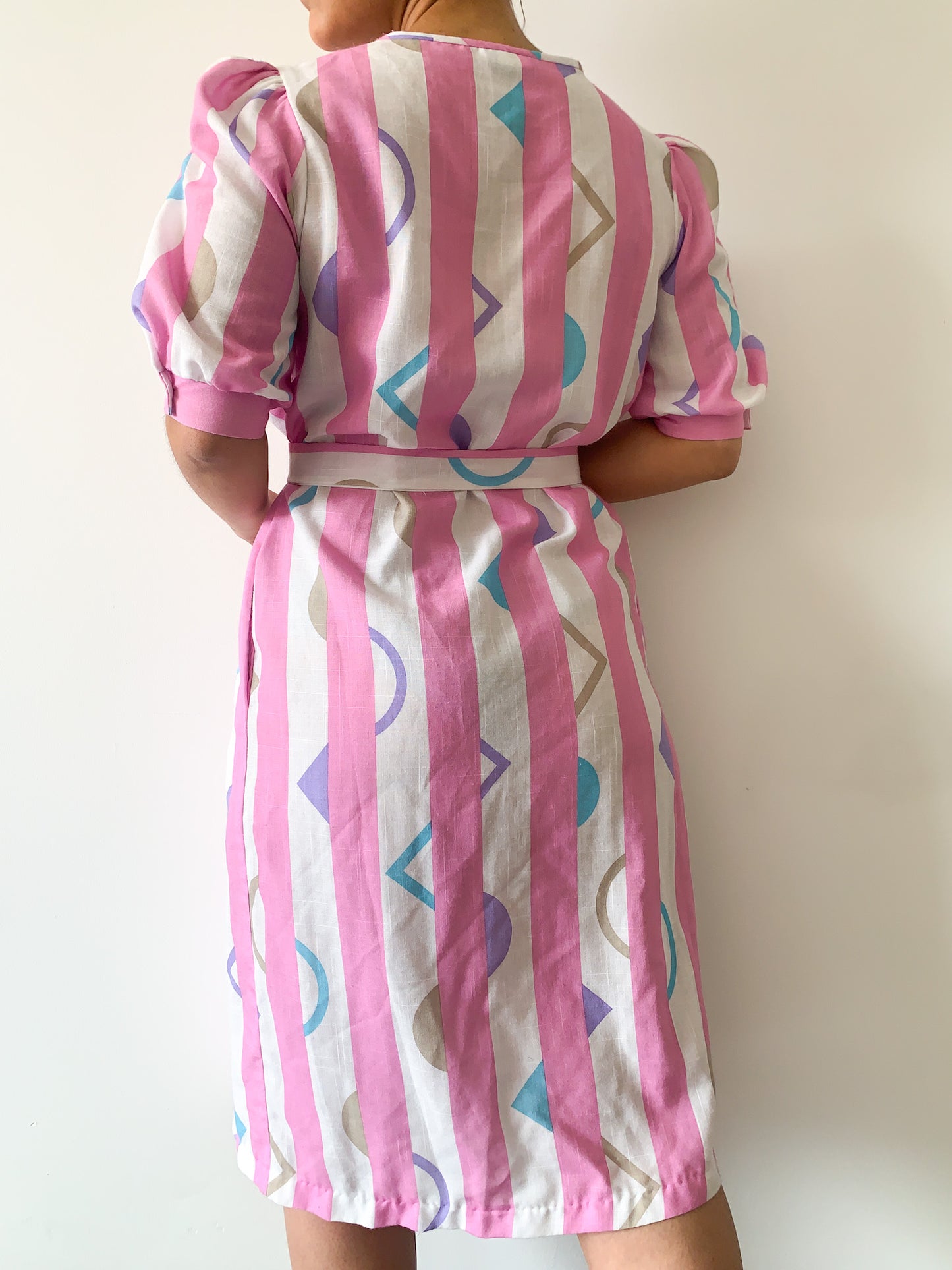 Pleated Pink Clown Core Dress