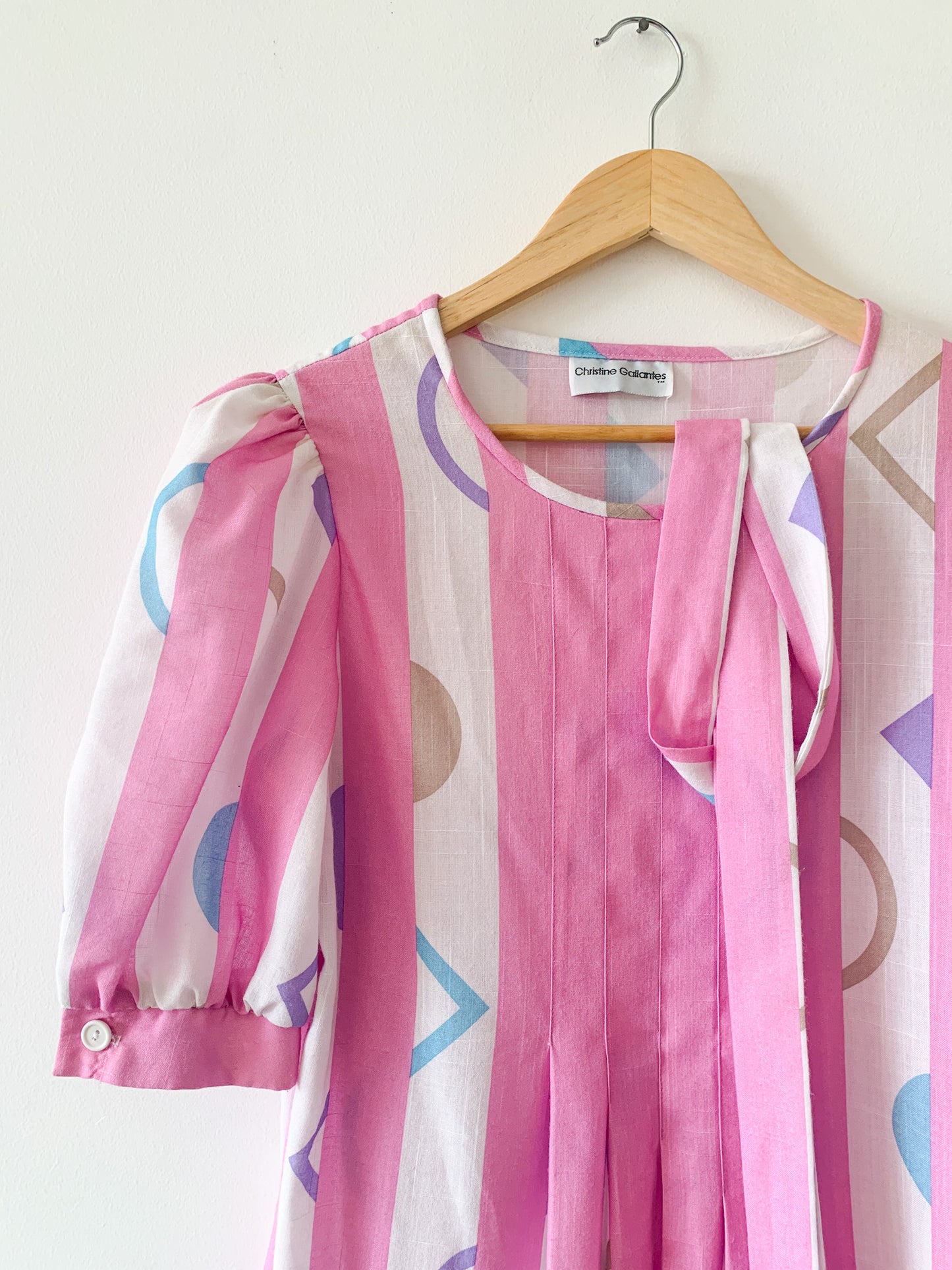 Pleated Pink Clown Core Dress