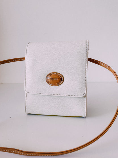 1990s Cream Mini Crossbody Bag