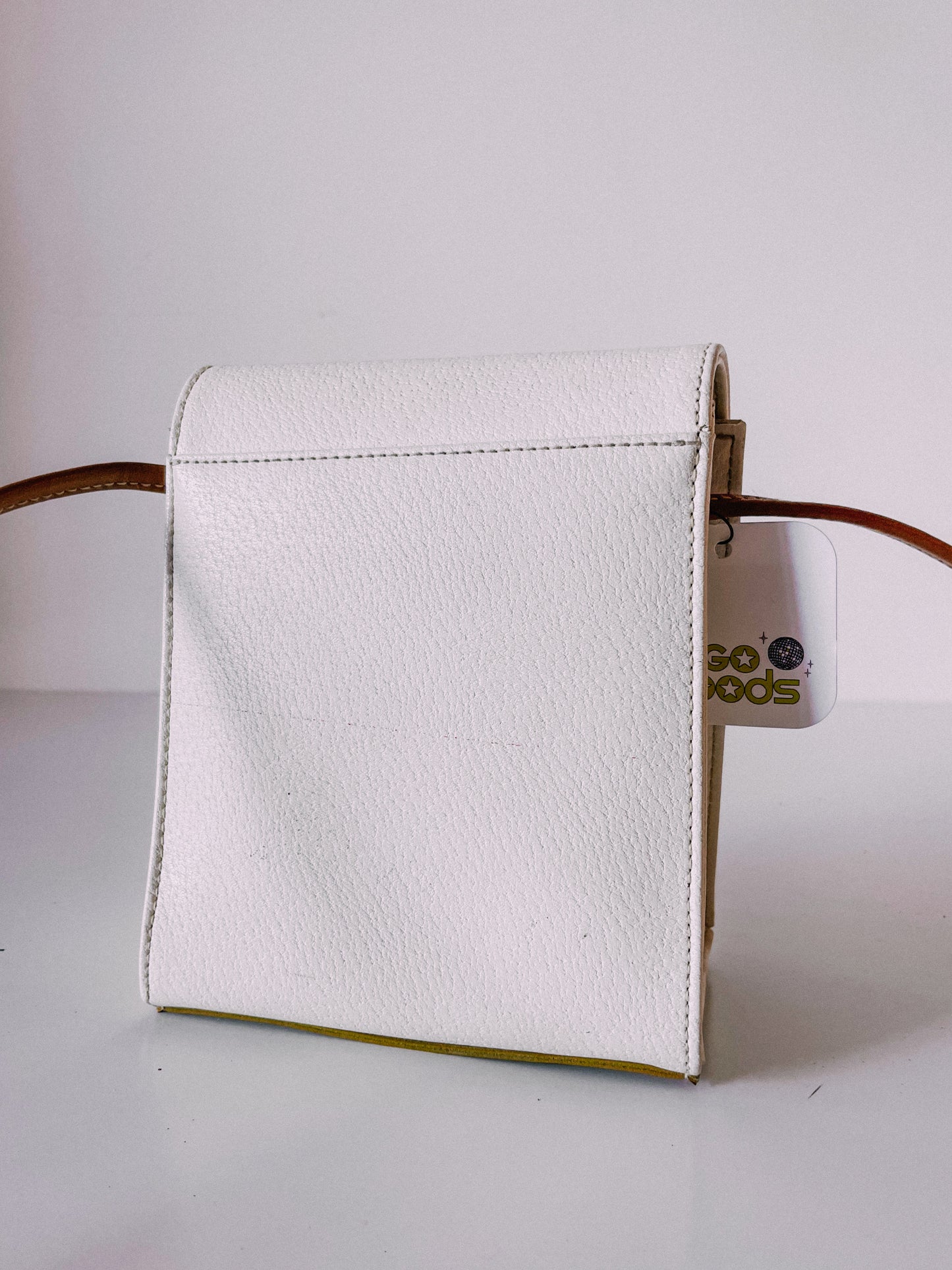 1990s Cream Mini Crossbody Bag