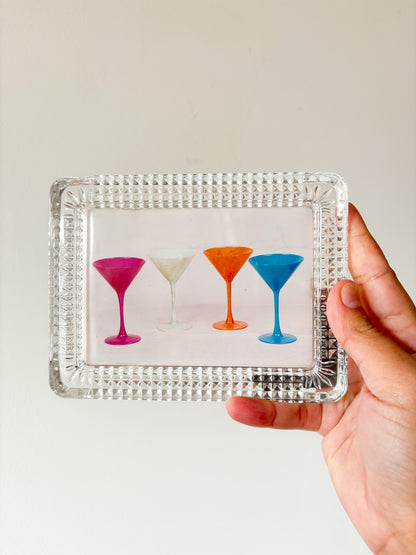 Vintage Cut Glass Picture Frame