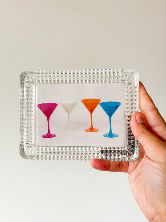 Vintage Cut Glass Picture Frame