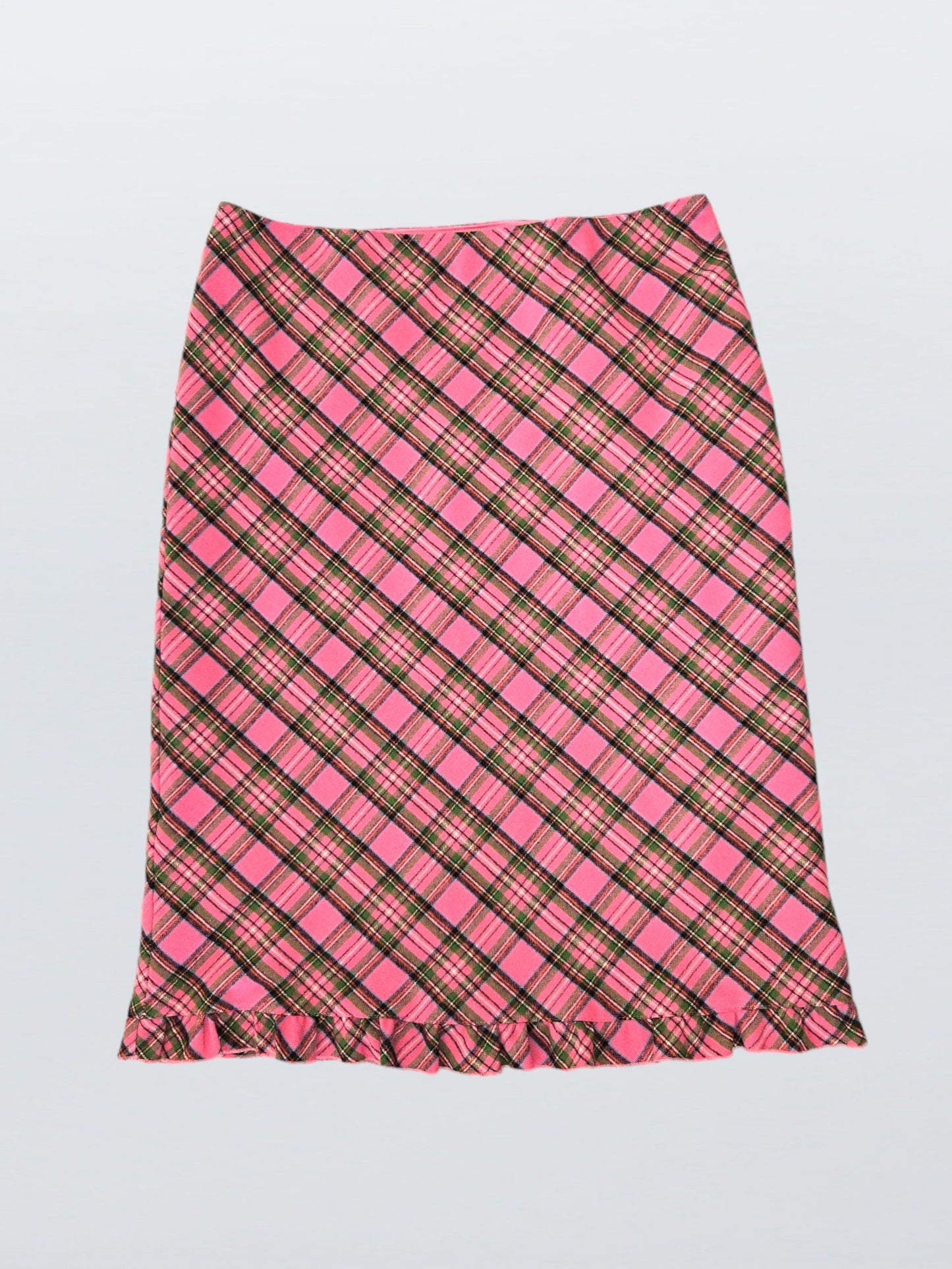 midi plaid skirt