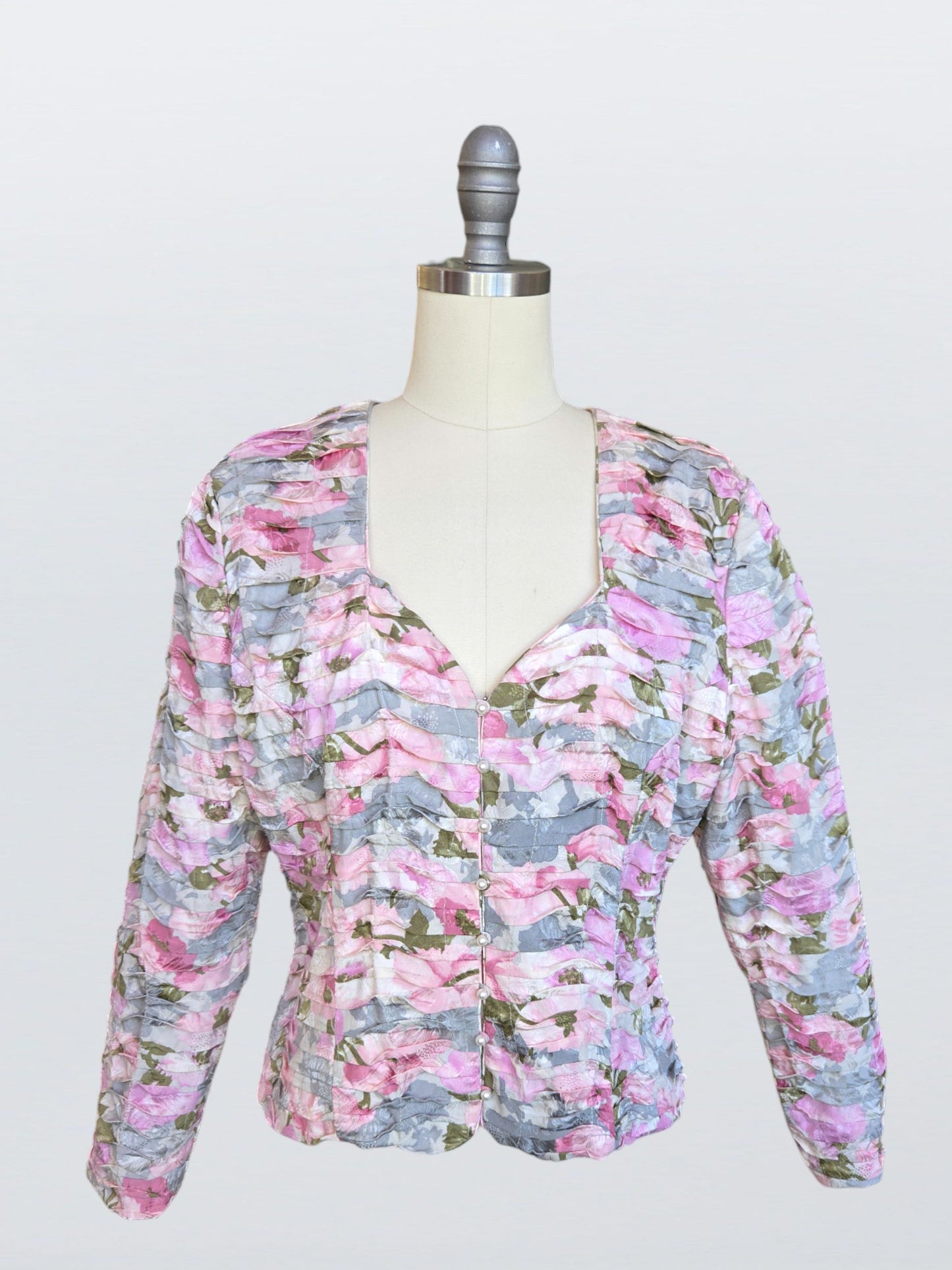 80s Judy Hornby x I. Magnin collab silk jacket