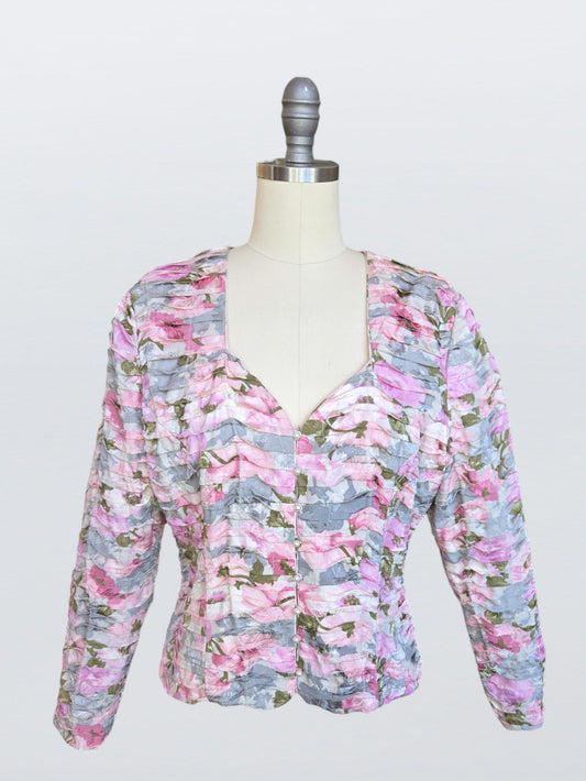 80s Judy Hornby x I. Magnin collab silk jacket