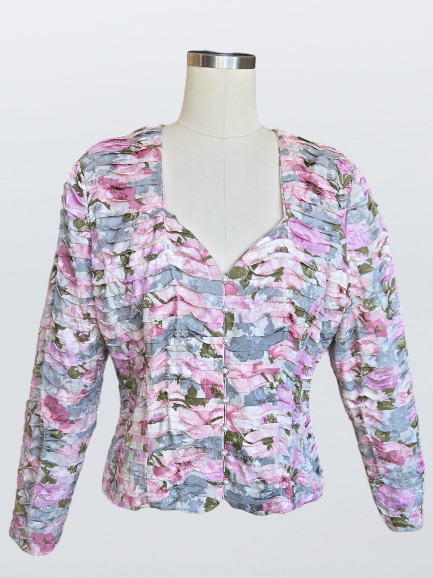 80s Judy Hornby x I. Magnin collab silk jacket