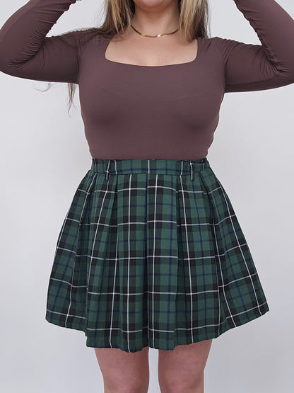 90s pleated mini skirt