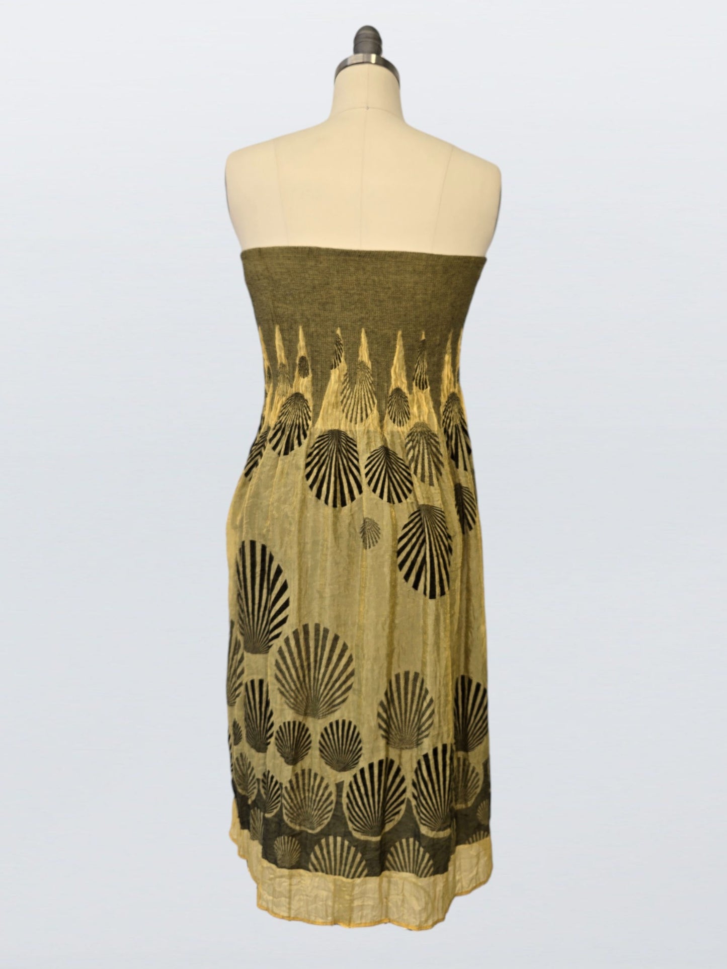 Shell strapless dress/skirt