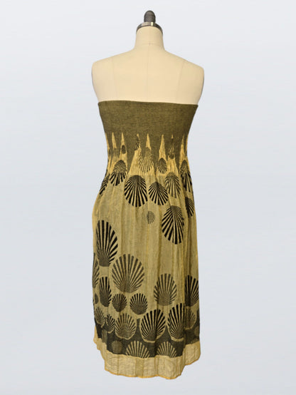 Shell strapless dress/skirt