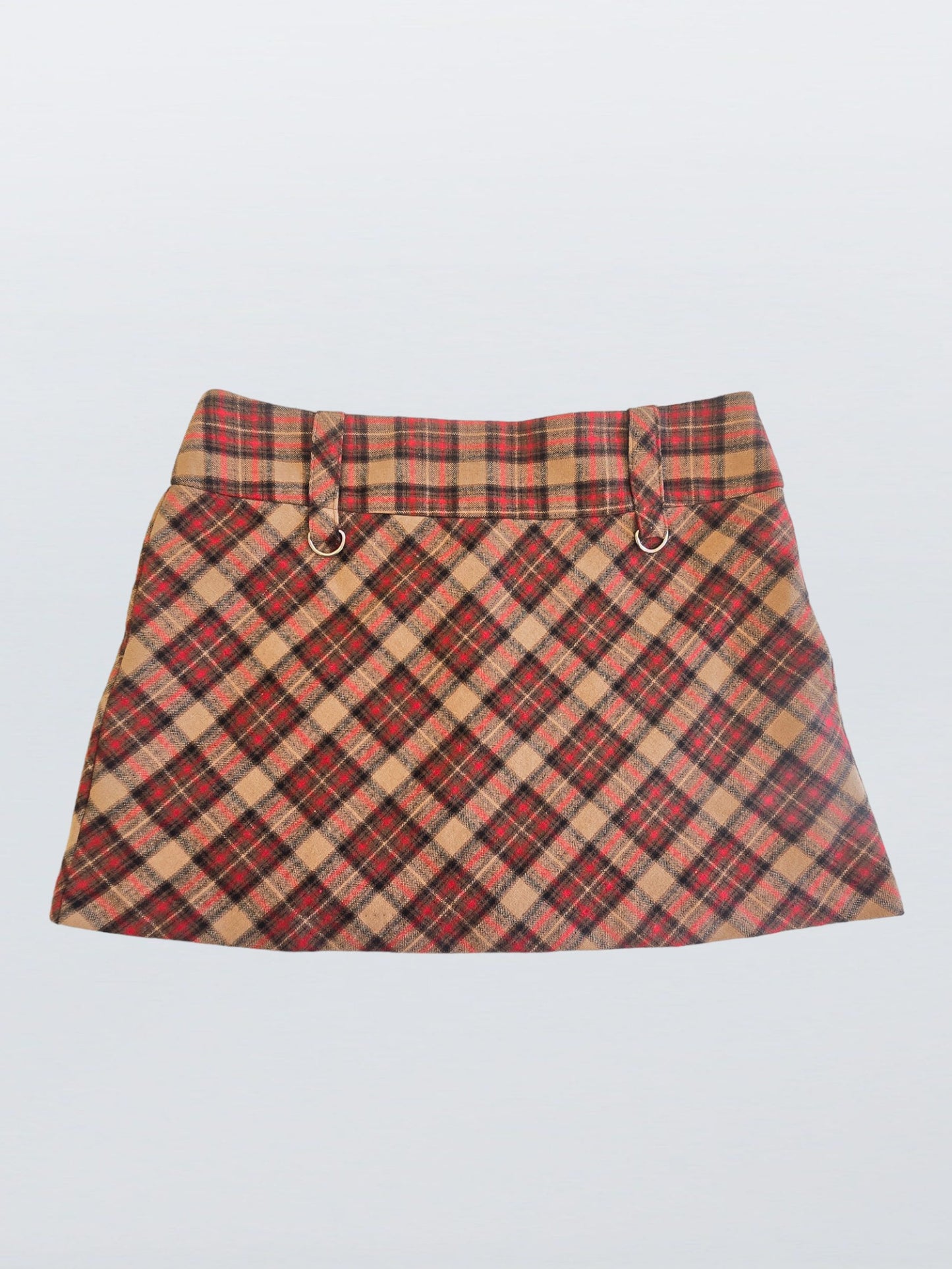 90s wool mini skirt