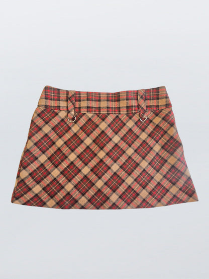 90s wool mini skirt