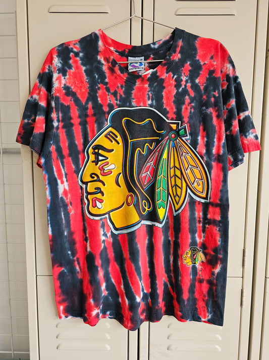 90's Chicago Blackhawks Tie Dye Tee