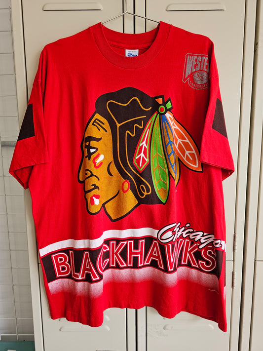 90's Chicago Blackhawks Tee