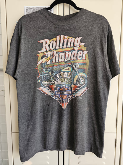 90's 3D Emblem eHarley Davidson Tee