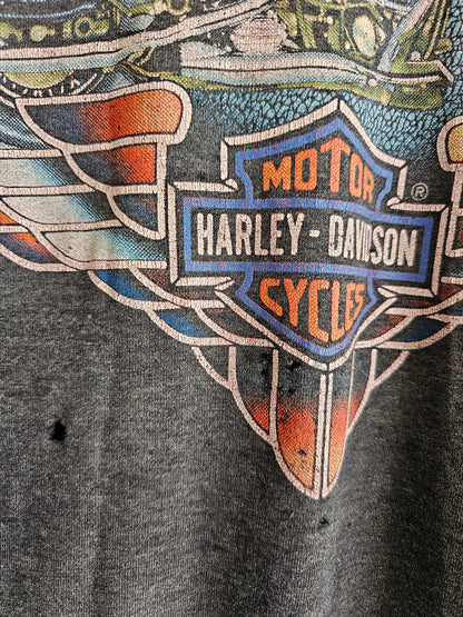 90's 3D Emblem eHarley Davidson Tee