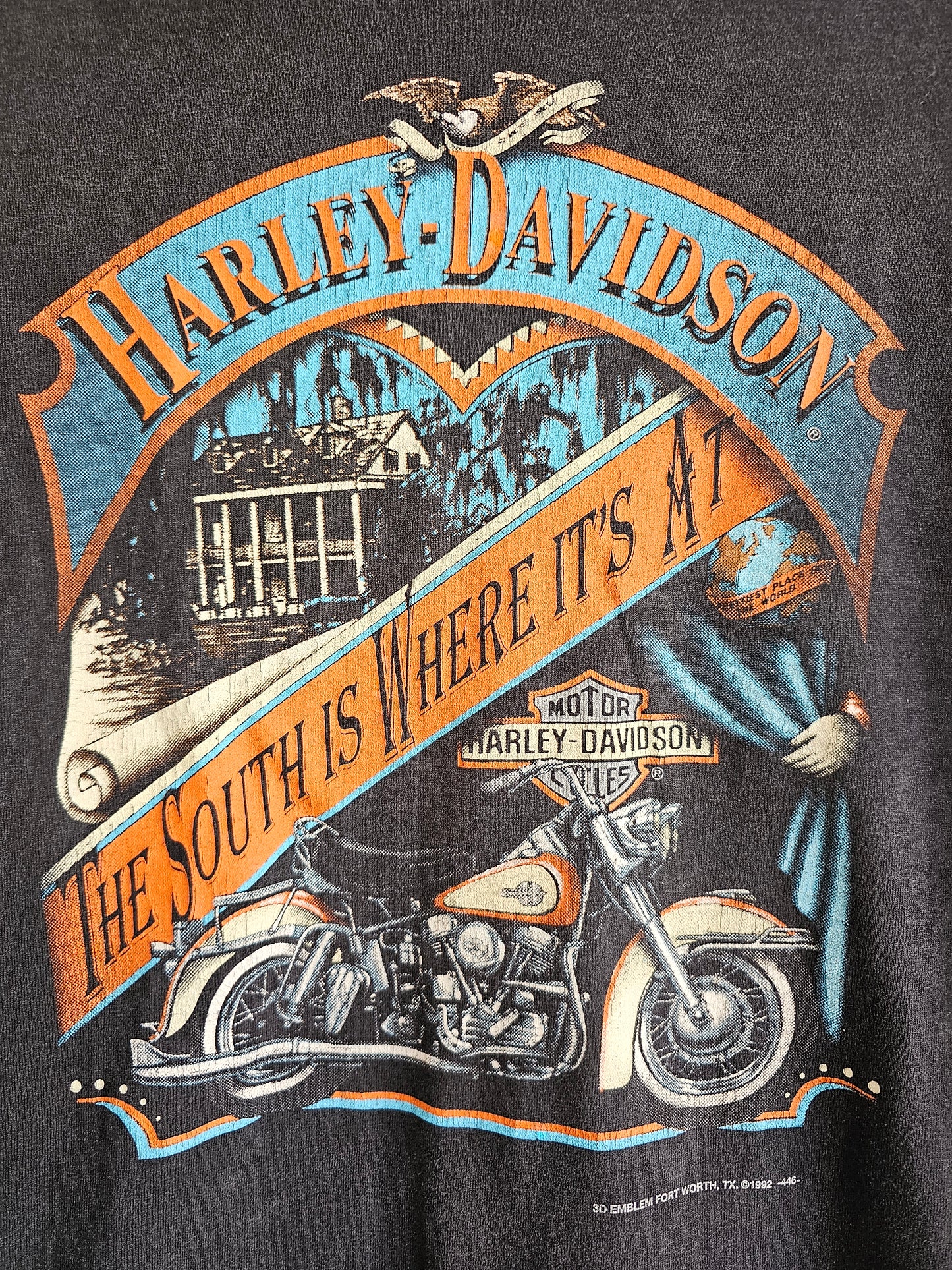 90's 3D Emblem Harley-Davidson Tee