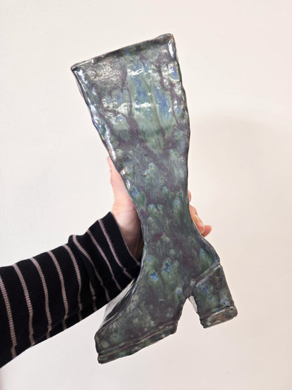 Ceramic Mega Boot Vase