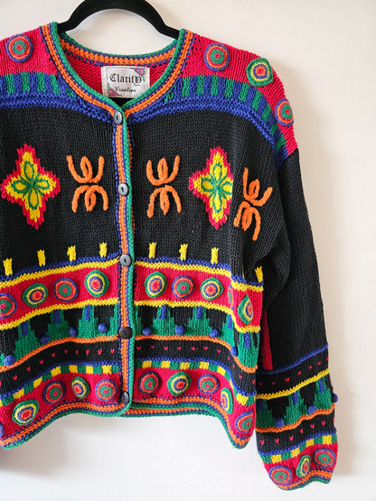 90's Colorful Knit Sweater