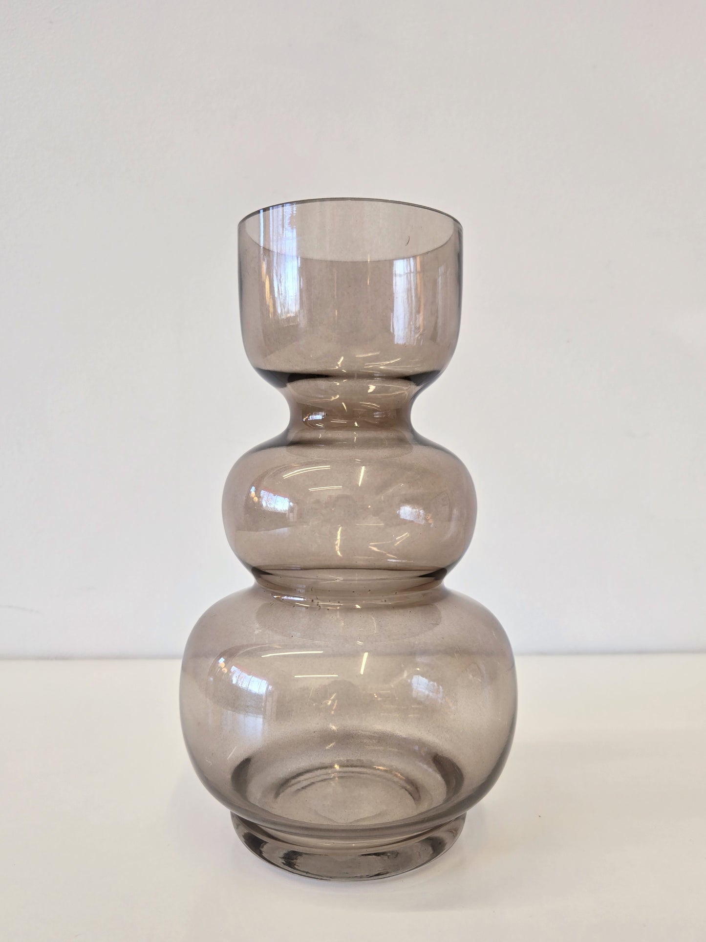 Vintage Smokey Bubble Vase