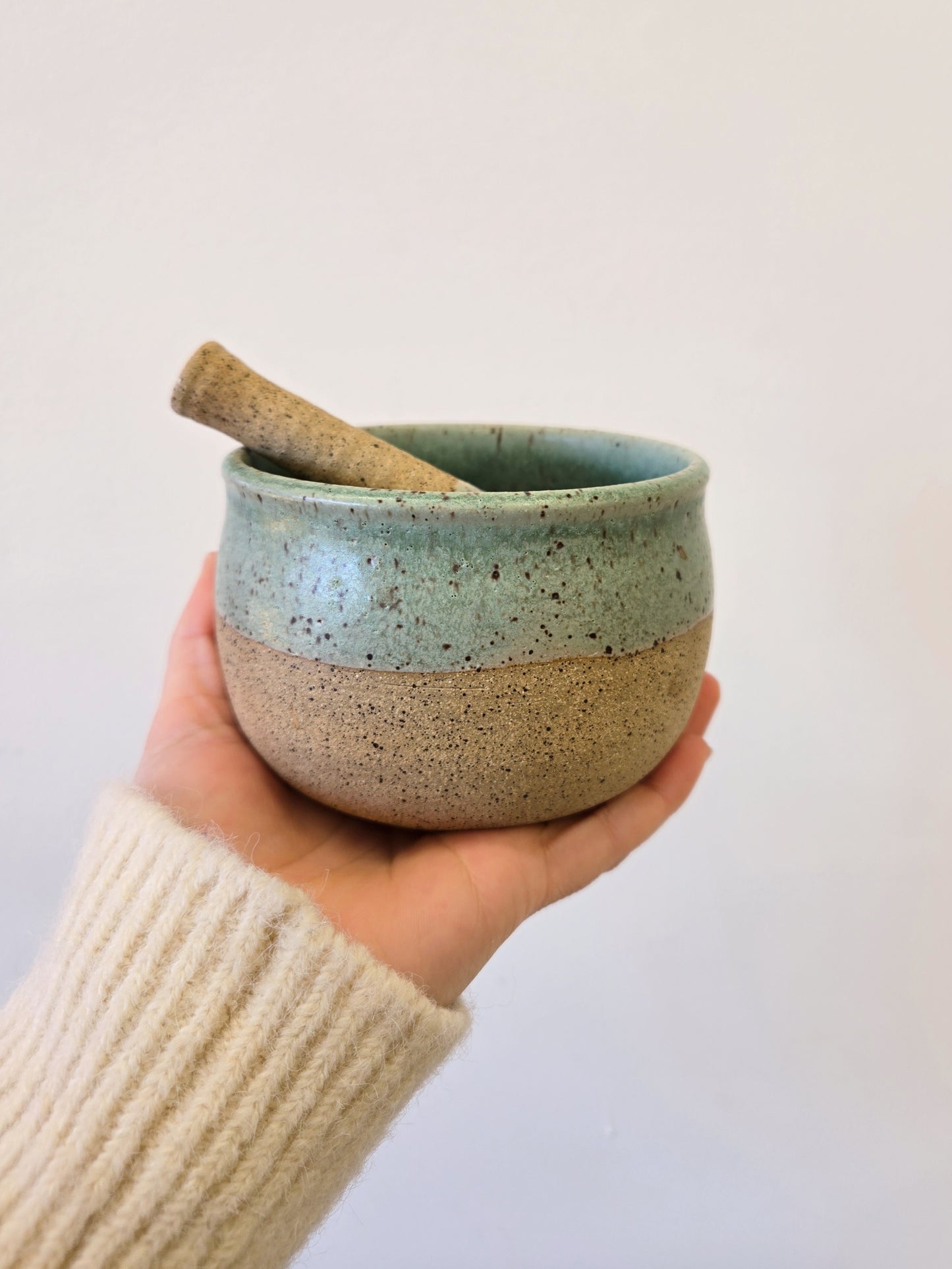 Handmade Ceramic Mortar and Pestle