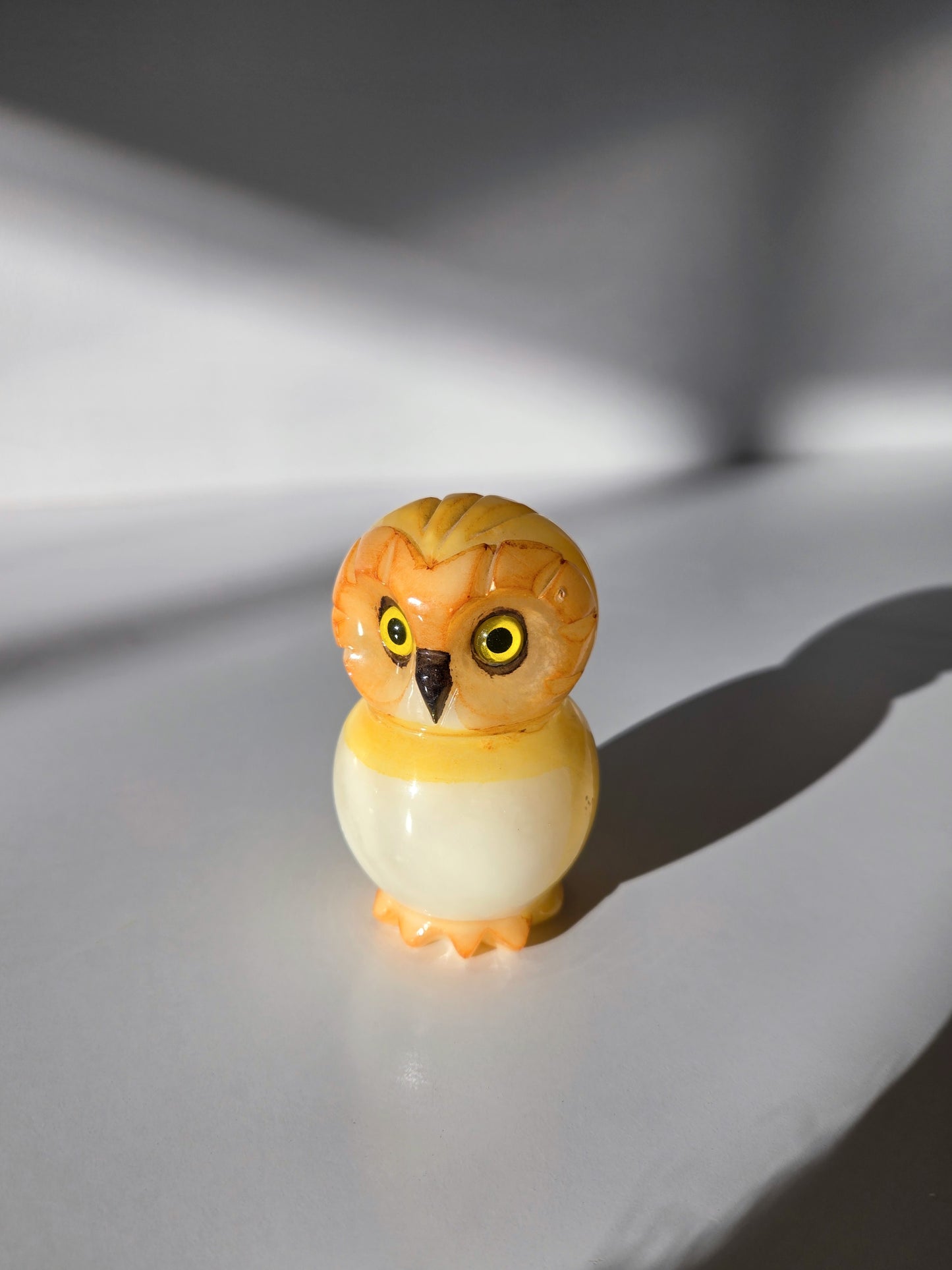 Vintage Alabaster Owl