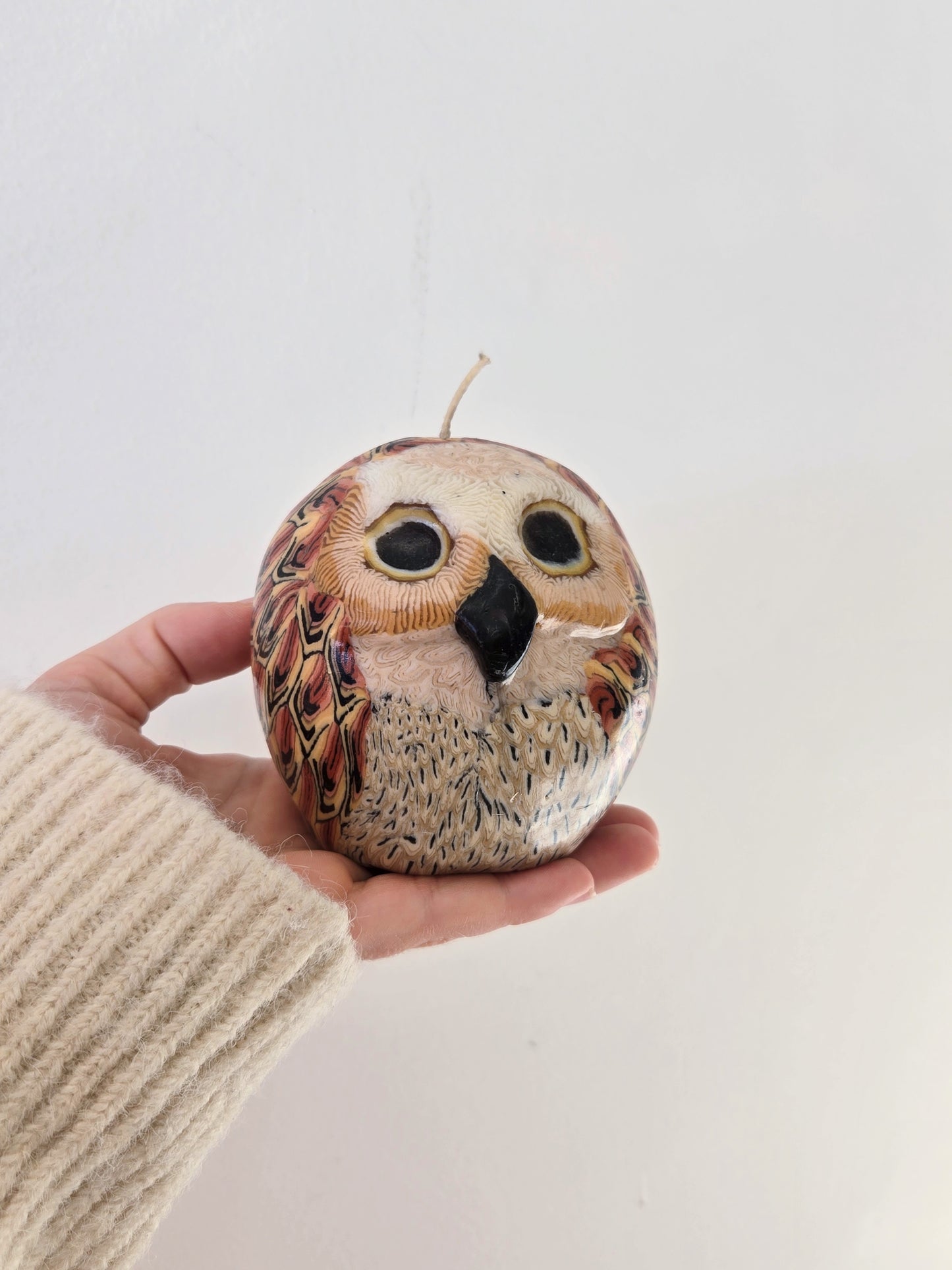 Vintage Owl Candle