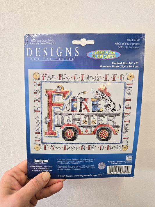 2006 Fire Fighters ABC's Cross Stitch