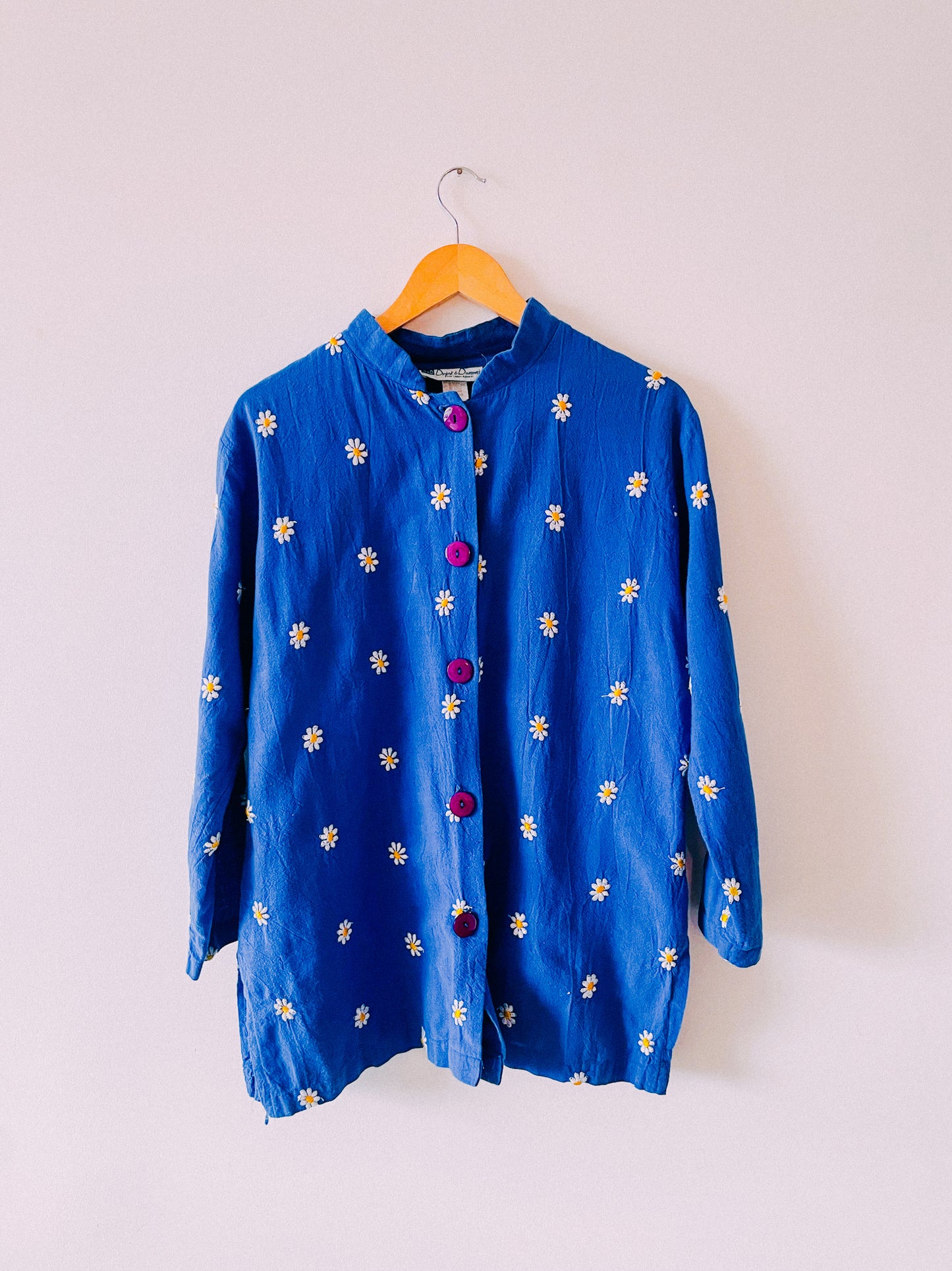 Vintage Blue Daisy Shirt