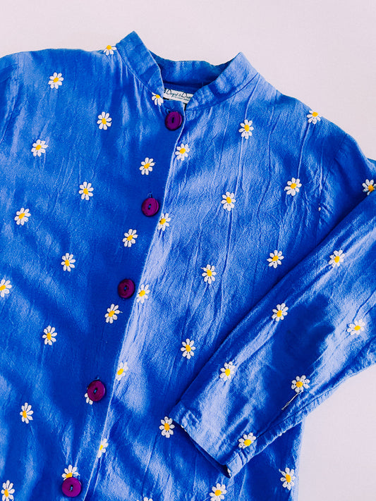 Vintage Blue Daisy Shirt