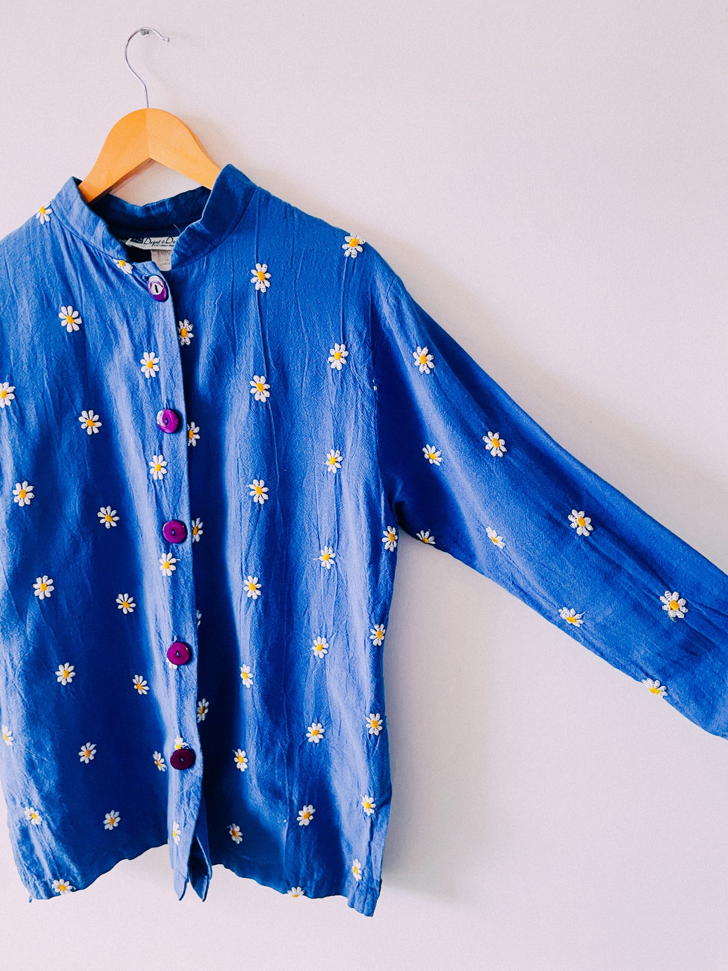 Vintage Blue Daisy Shirt