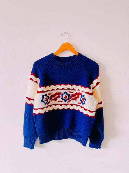 1980s Zig-Zag Sweater