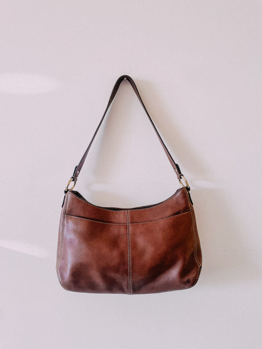 1990s Brown Leather Handbag