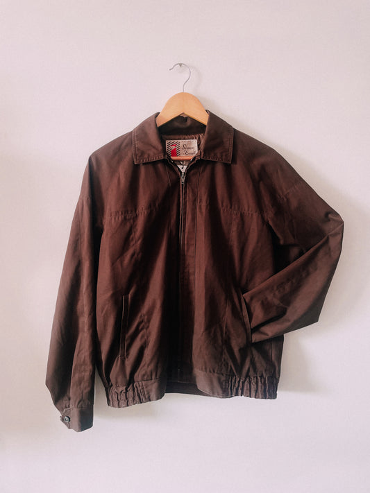 1960s Chocolate Brown Blouson Jacket