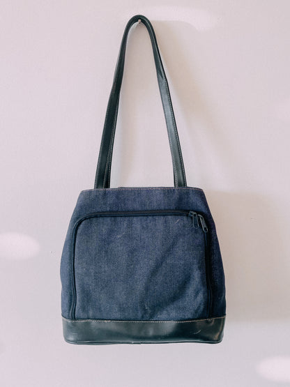 Y2K Denim & Leather Bag