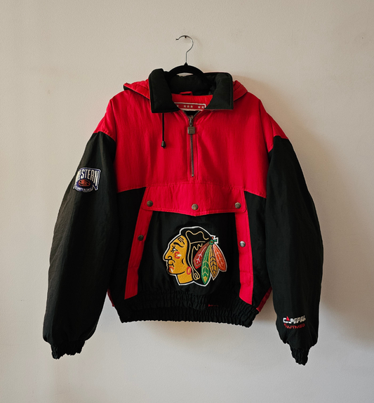 90's Chicago Blackhawks Puffer Jacket