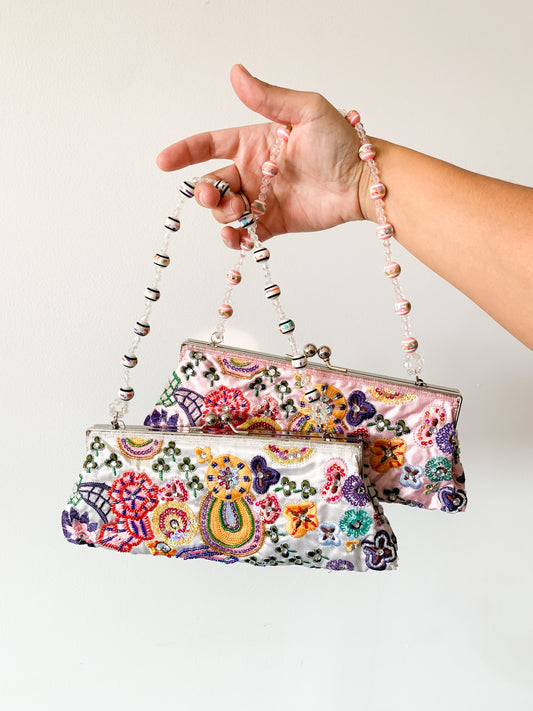 Y2K Beaded Embroidered Handbag