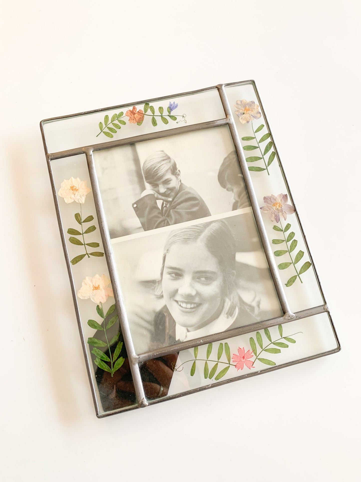 Vintage Pressed Floral Frame