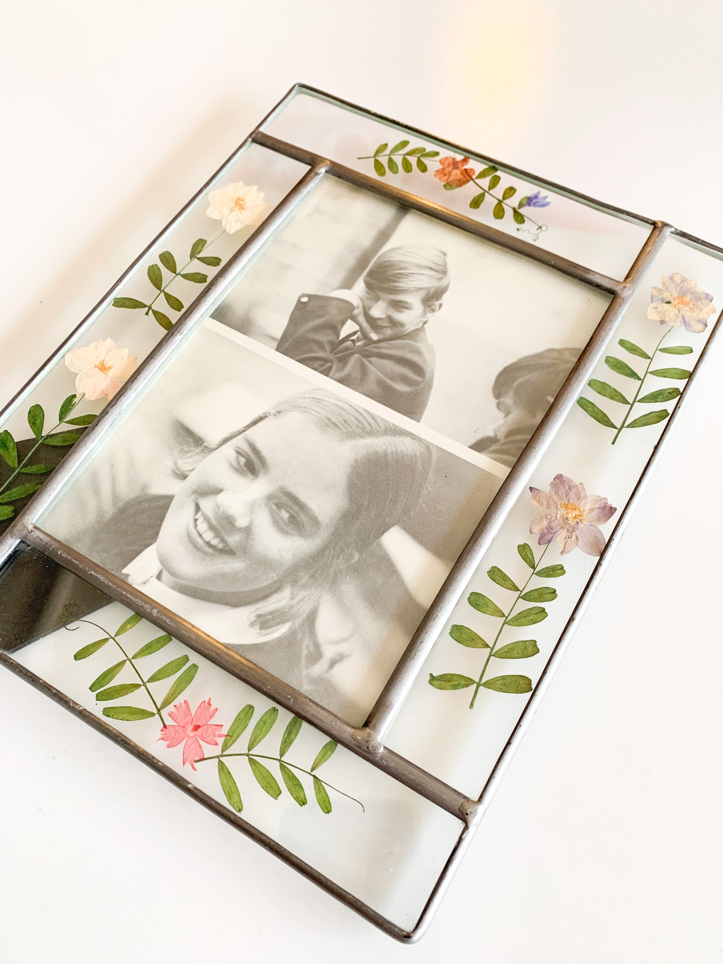 Vintage Pressed Floral Frame