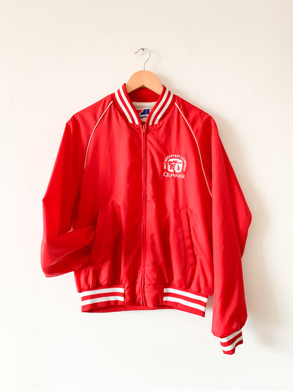 Vintage Red Quaker Bomber Jacket