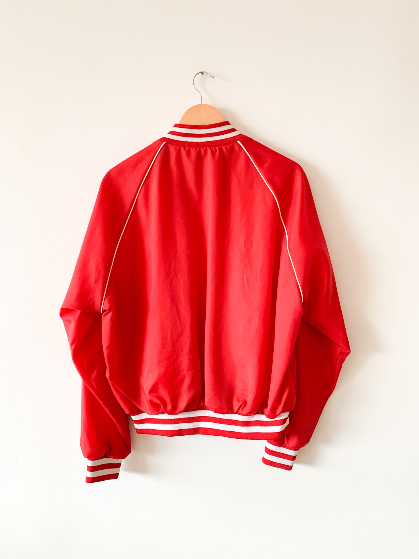 Vintage Red Quaker Bomber Jacket