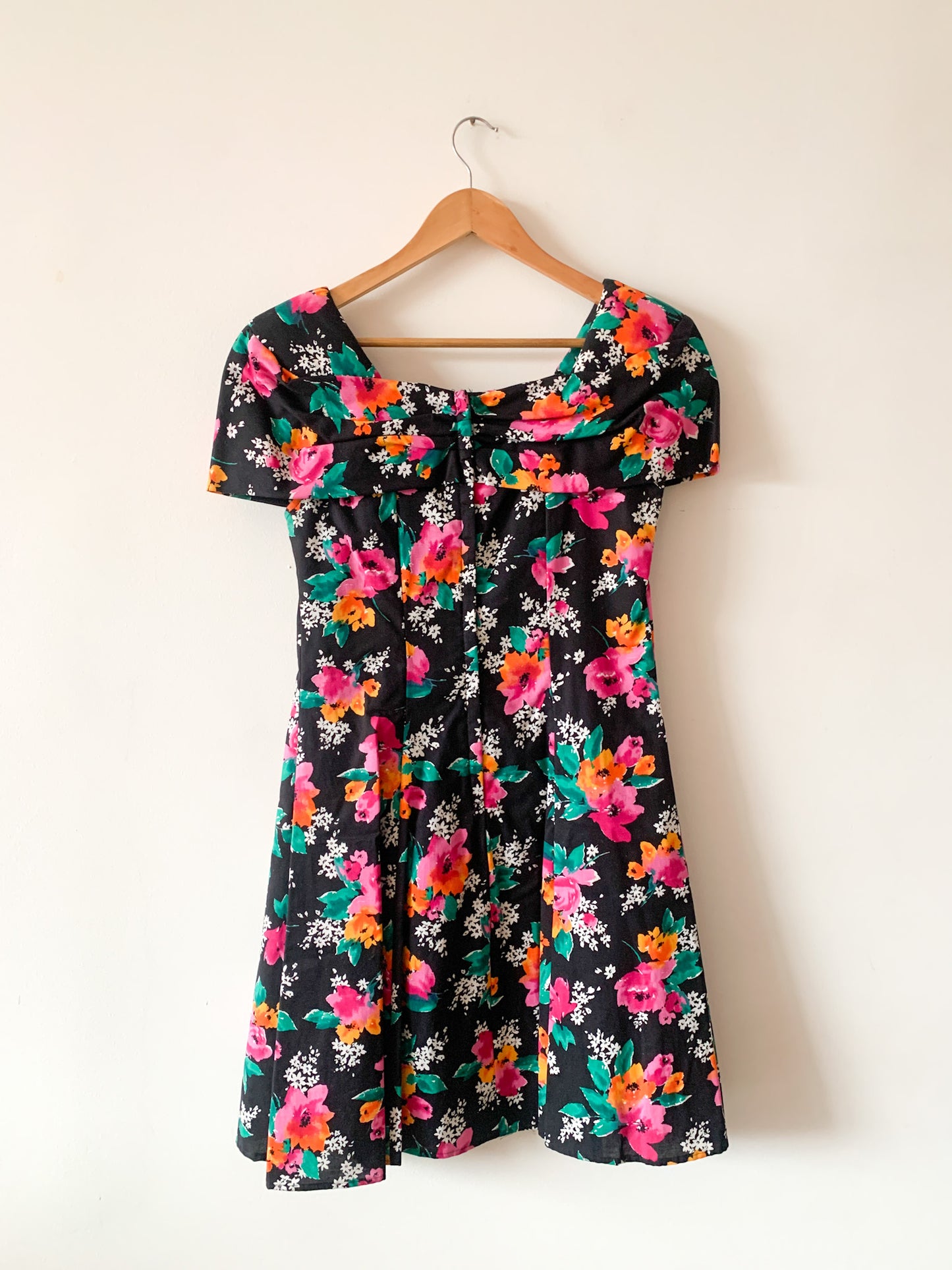 80s Byer Floral Tea Dress