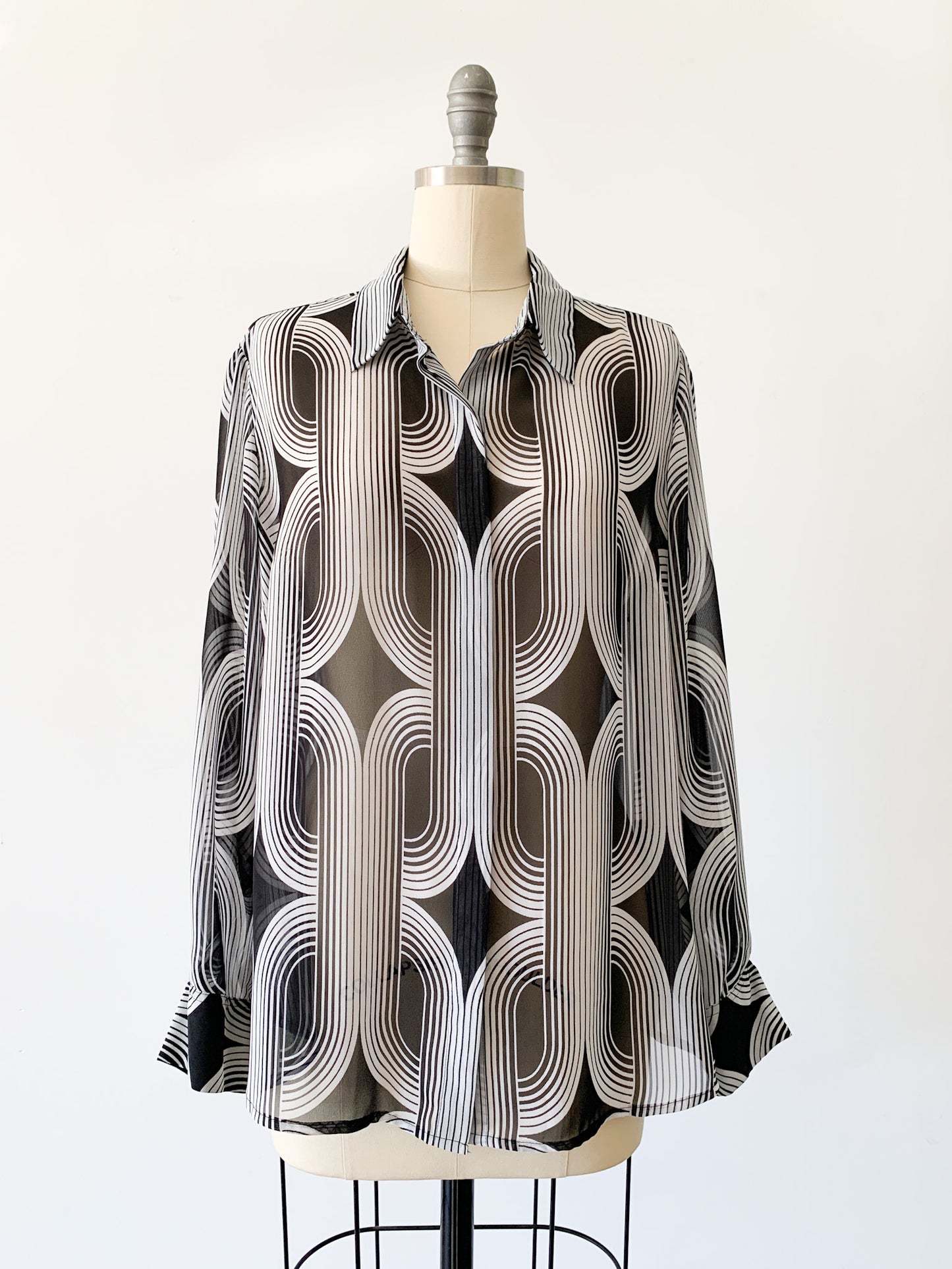 Vince Camuto B+W Optical Blouse