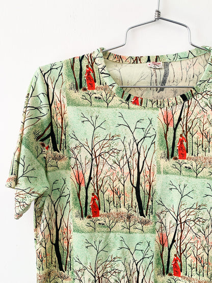 70s Graphic Forrest Top